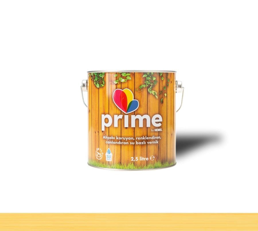 Hemel Prime Su Bazlı Ahşap Vernik 15 lt - Bal