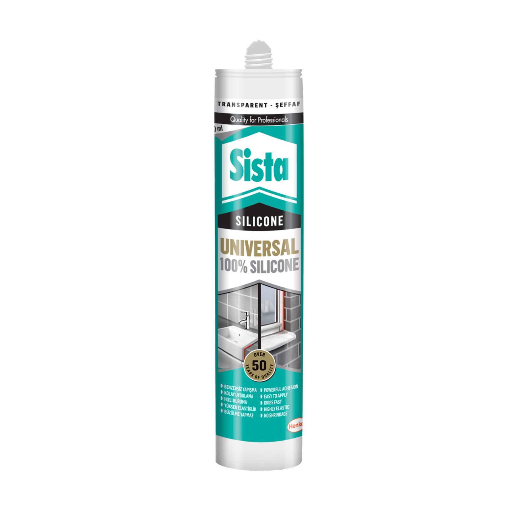 Sista Universal 280 ml Silikon Şeffaf