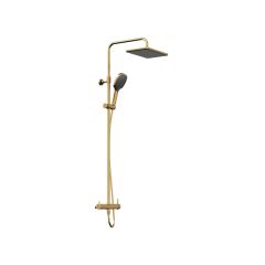 Mode S Rain Duş Seti 2 Yollu - Brushed Gold