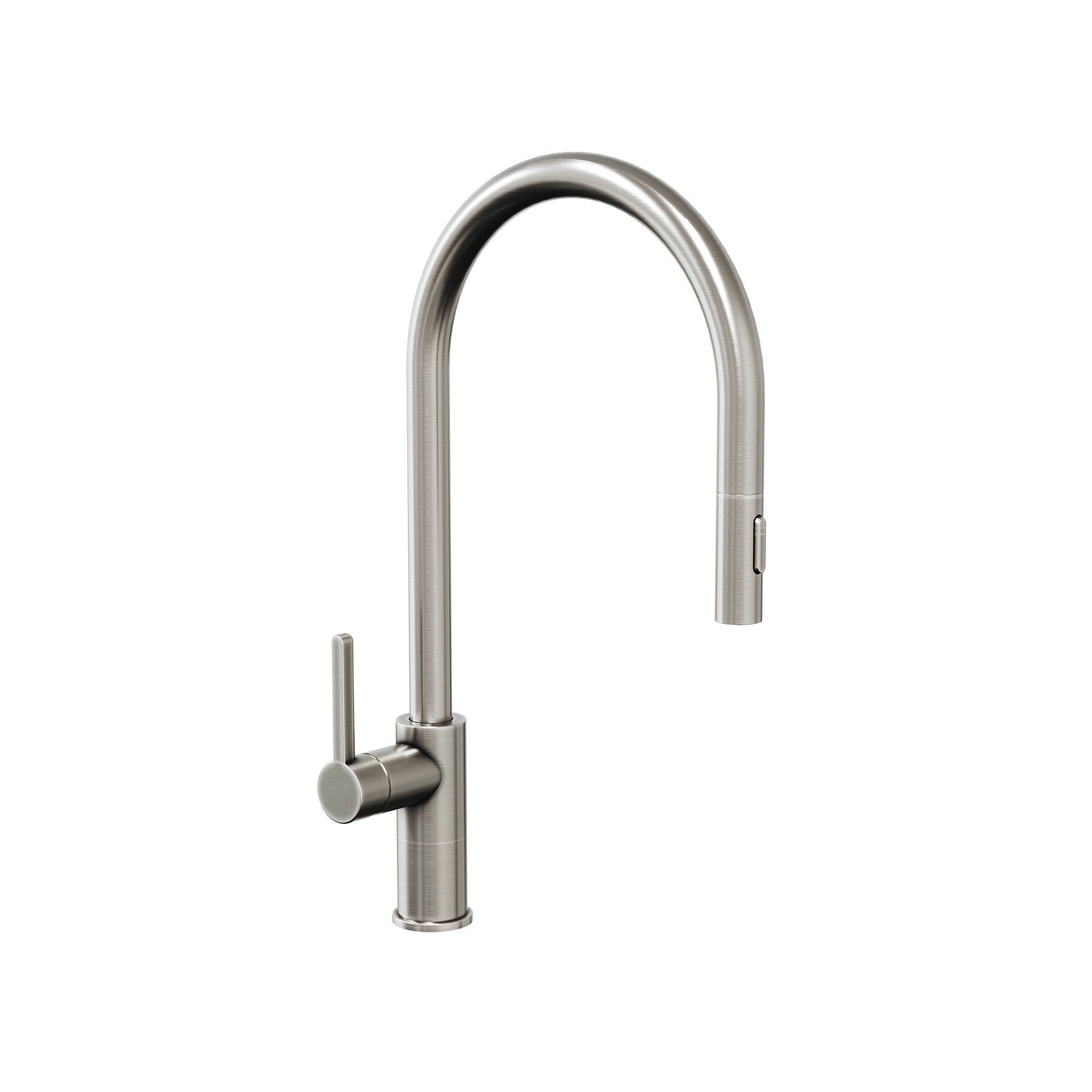 Eterno Spiralli Mutfak Bataryası C Tipi - Brushed Nickel PVD / 3/8