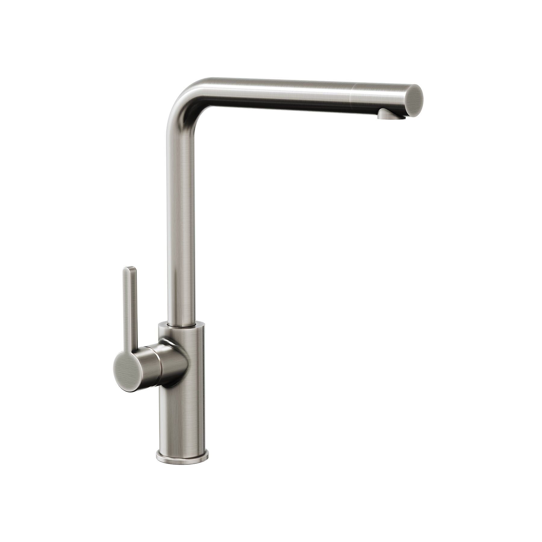 Eterno Mutfak Bataryası L Tipi - Brushed Nickel PVD / 1/2