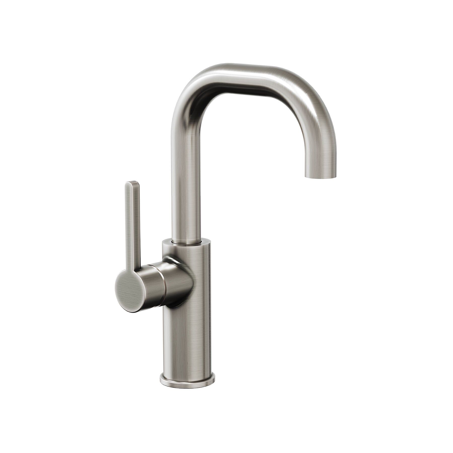 Eterno Lavabo Bataryası Döner Borulu U Tipi - Brushed Nickel PVD / 3/8