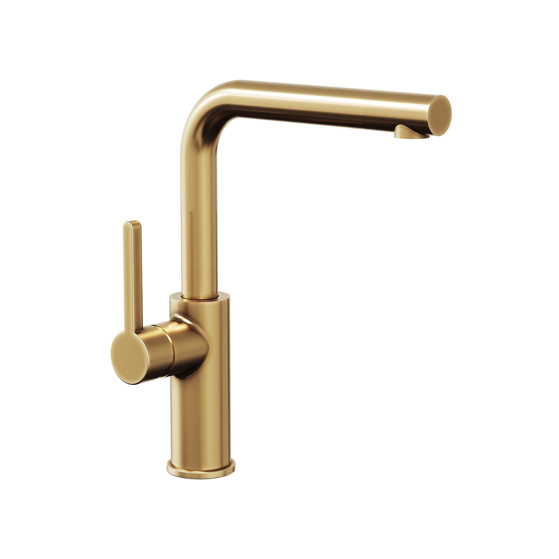 Eterno Lavabo Bataryası Döner Borulu L Tipi - Brushed Gold / 1/2