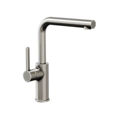 Eterno Lavabo Bataryası Döner Borulu L Tipi - Brushed Nickel PVD / 3/8