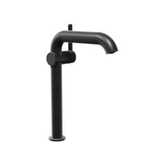 Eterno Tall Lavabo Bataryası Yandan Kollu - Titanium PVD / 3/8