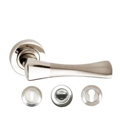 Nobel Pladium Nikel Saten Rozetli Kapı Kolu