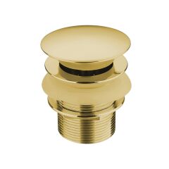 ST 01 Otomatik Sifon Tapası Pirinç - Brushed Gold / w.Hole