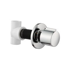 Round Ankastre Ara Musluk - Chrome / PPRC Body ø20