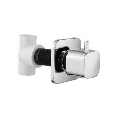 Square Ankastre Ara Musluk - Chrome / PPRC Body ø20