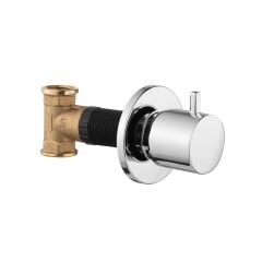 Velis Ankastre Ara Musluk - Chrome / Brass Body 1/2