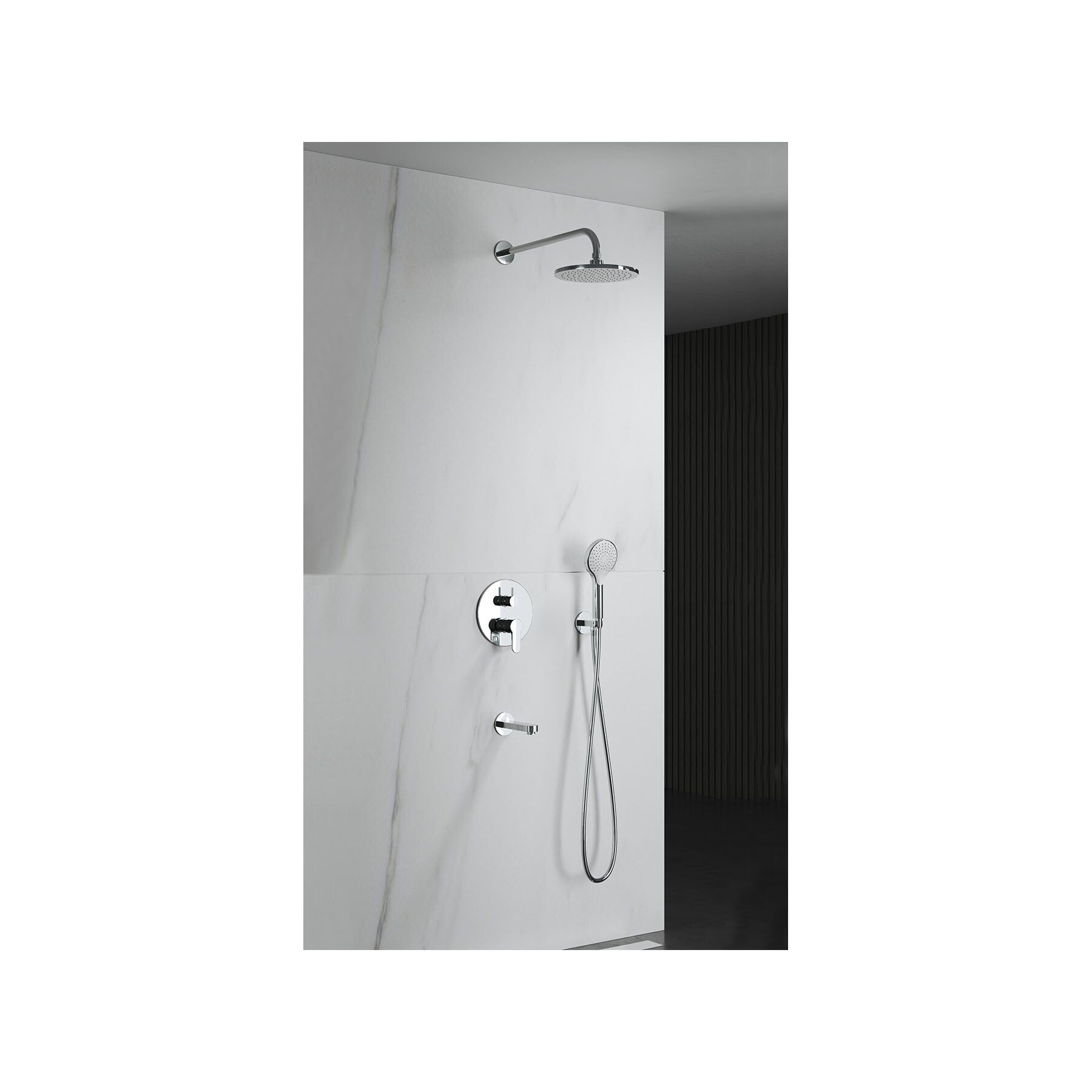 Lento Elegant Ankastre Banyo Seti - Chrome
