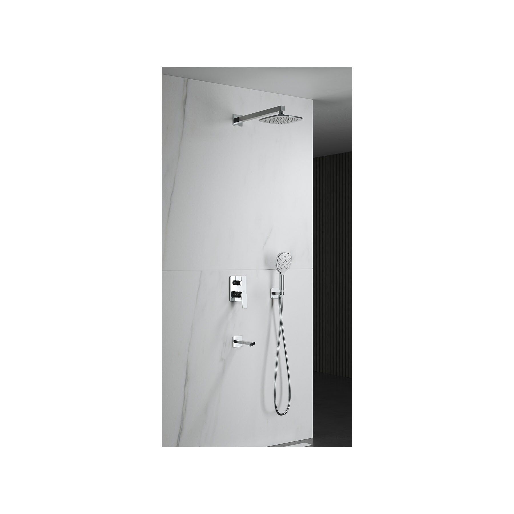 Azure Elegant Ankastre Banyo Seti - Chrome