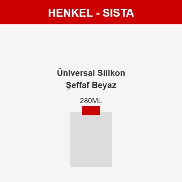 Sista Üniversal Silikon Şeffaf Beyaz 280ML