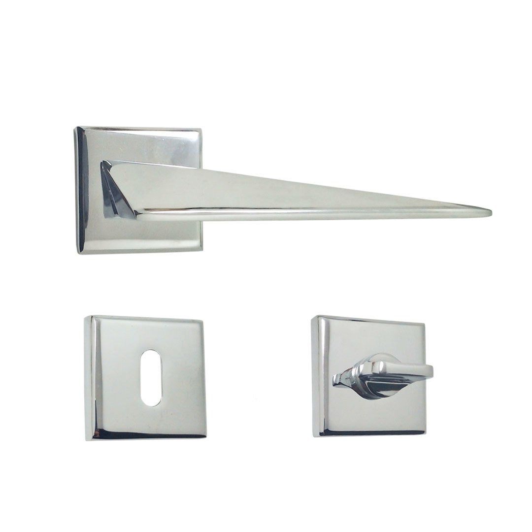 Nobel Bursa Krom Kare Rozetli Kapı Kolu