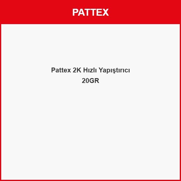 Pattex 2K Hızlı Yapıştırıcı 200ML