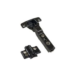 Samet Siyah Master Düz Menteşe