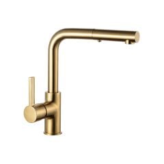 Kelvin Spiralli Mutfak Bataryası - Full Mat Gold PVD / 1/2