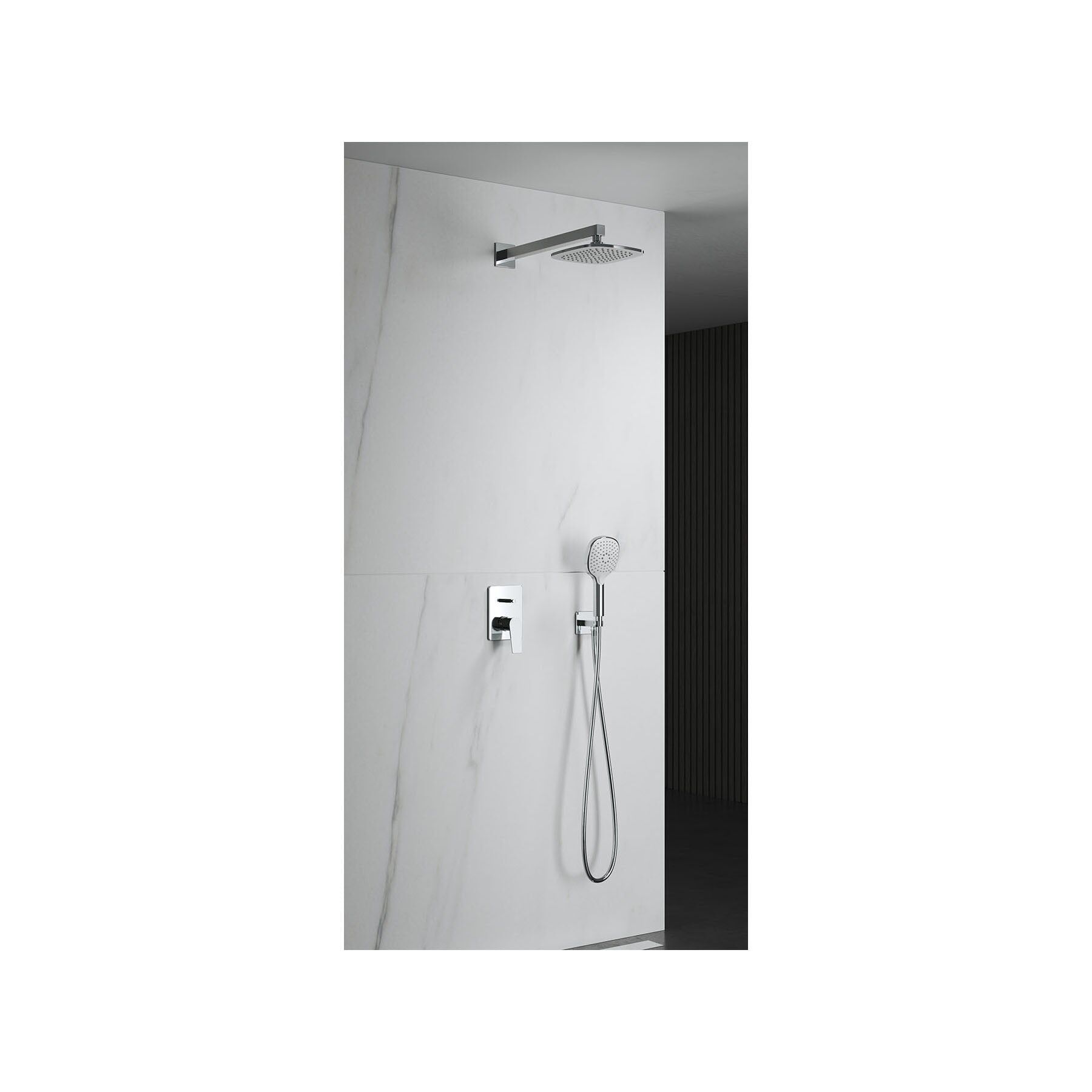 Lento Optimal Ankastre Banyo Bataryası Seti 2-Yollu - Chrome
