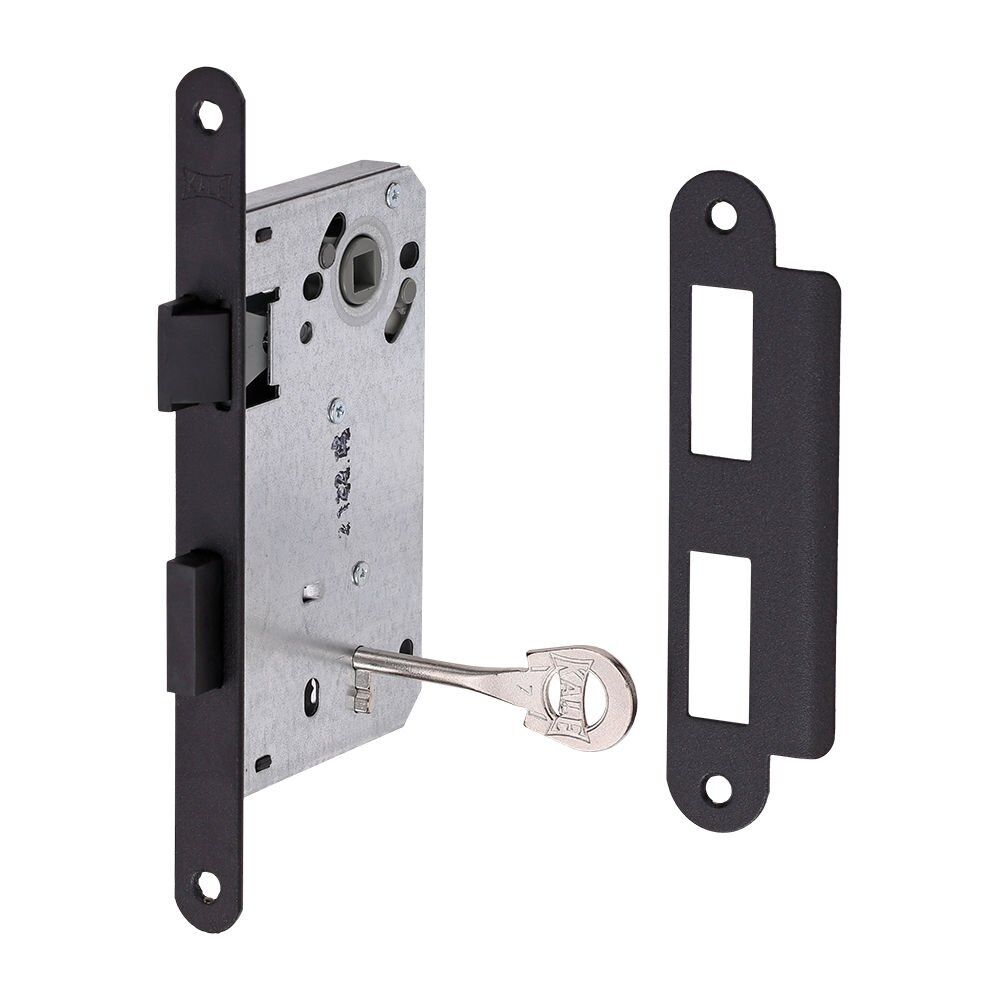 Kale Kilit 221 50 mm Siyah Oval Oda Kapı Kilidi Sessiz