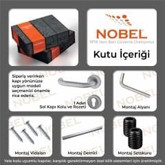 Kayseri Kapı Kolu Paslanmaz Saten Daire Rozetli Ss 304 Kalite YALE SOL
