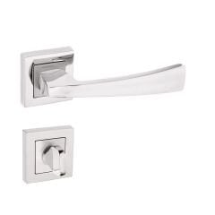 Konak Kapı Kolu Nikel İnox Kare Rozetli WC