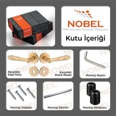 Pars Kapı Kolu Naturel Altın Daire Rozetli ODA