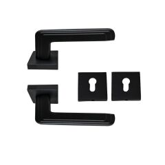 Nobel Bulut Siyah Kare Rozetli Kapı Kolu