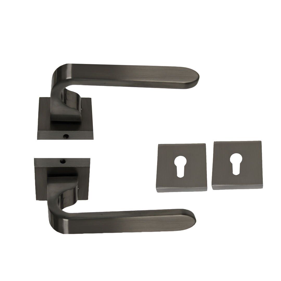 Nobel Ay İnox Kare Rozetli Kapı Kolu