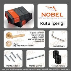 Pars Kapı Kolu Naturel Altın Daire Rozetli YALE SAĞ