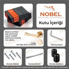 Pladium Kapı Kolu Albrifin Daire Rozetli YALE SOL