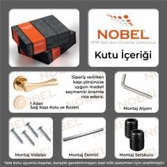 Pladium Kapı Kolu Albrifin Daire Rozetli YALE SAĞ