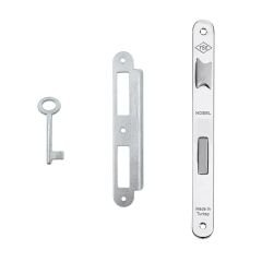 Sessiz Gömme Kilit Oda Krom 40X23 Mm Oval