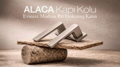 Alaca Kapı Kolu Kare Rozetli İnox Oda
