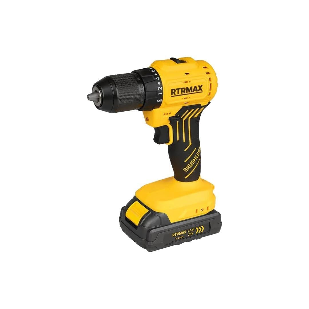 Rtrmax RTS5010 Akülü Matkap S-Lion Kömürsüz 20V 2 Amper
