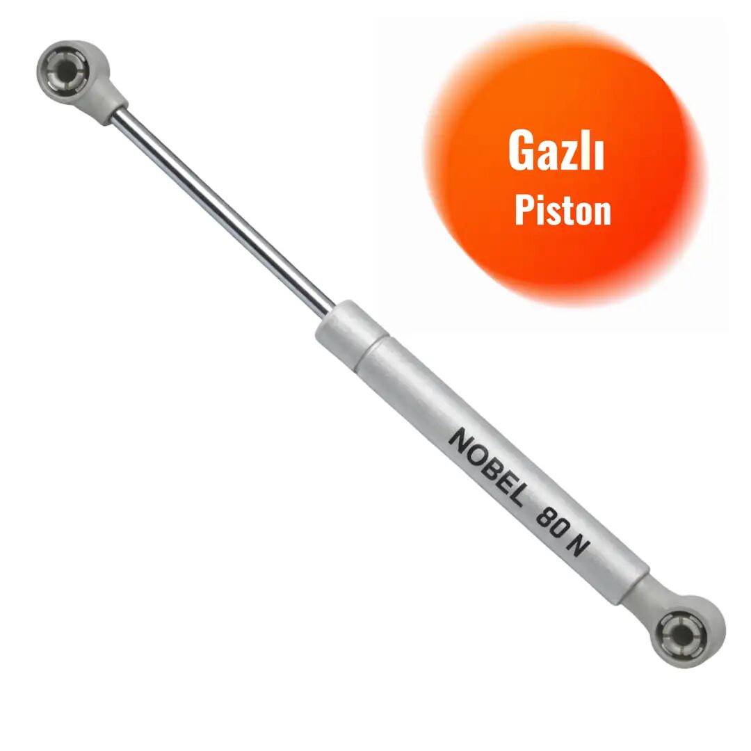 Dolap Kapak Pistonu, Gazlı Kapak Amortisörü, Piston Hidrolik Mutfak Dolabı (27cm 80N)