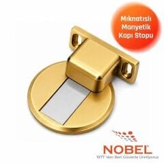 Manyetik Mıknatıslı Kapı Stoperi Altın (Vidalı)