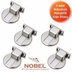 Manyetik Mıknatıslı Kapı Stoperi İnox (Vidalı) 5 ADET