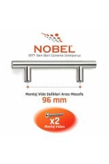 96 mm Metal Mobilya Kulpu – Mutfak Dolap Çekmece Kulpu, Modern Dekoratif Kulp Seti (10 Adet) Inox
