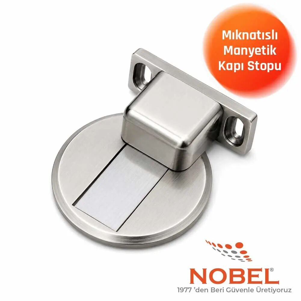Manyetik Mıknatıslı Kapı Stoperi İnox (Vidalı)
