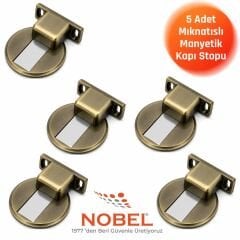 Manyetik Mıknatıslı Kapı Stoperi Antik Sarı (Vidalı) 5 ADET