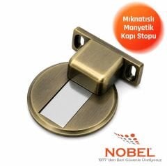 Manyetik Mıknatıslı Kapı Stoperi Antik Sarı (Vidalı)