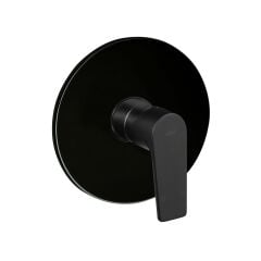 Azure Yuvarlak Ankastre Duş Bataryası Üst Grubu - Black
