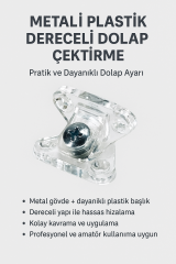 Metali Plastik Dereceli Kelebek Bağlantı