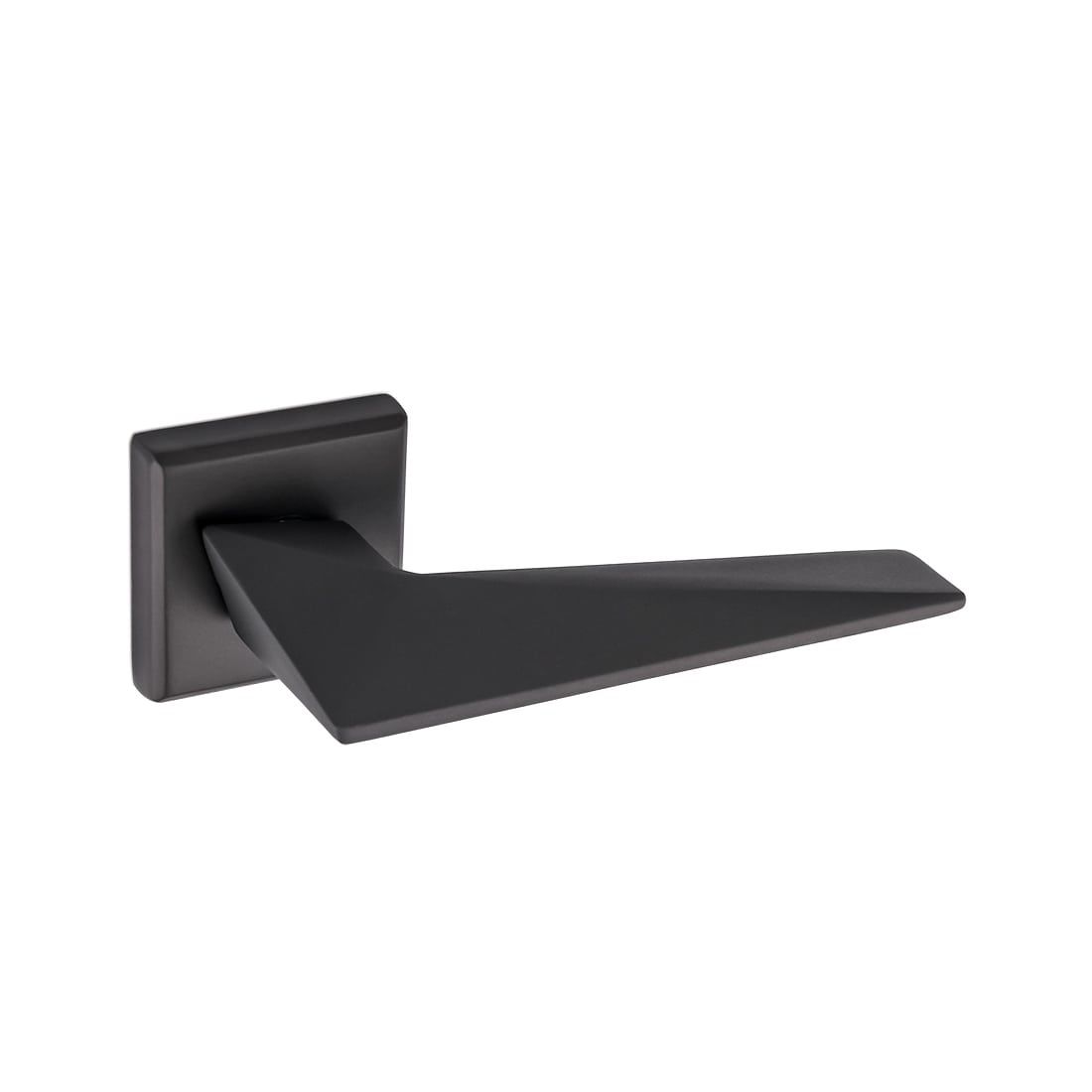 Nobel Ay Siyah Kare Rozetli Kapı Kolu